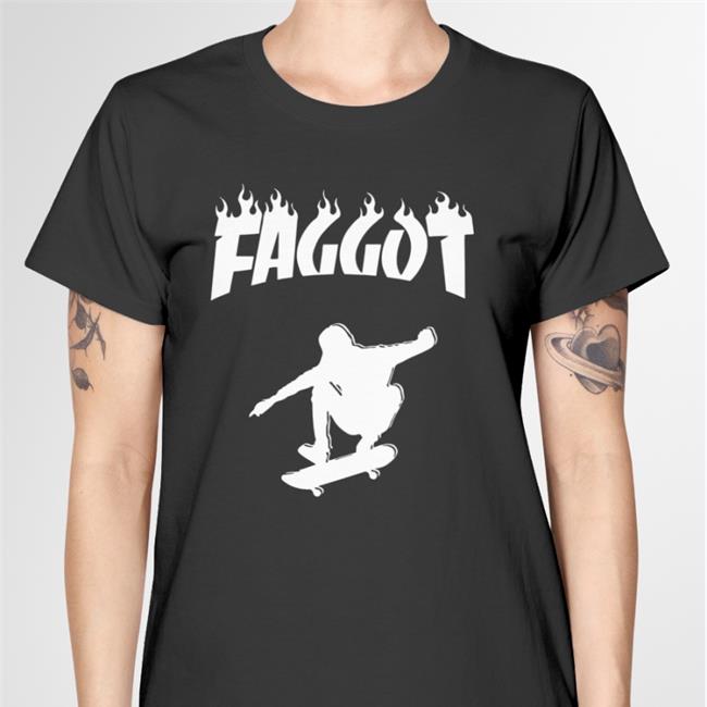 Shirt Bimbo Merch Faggot Sk8r Shirt Existaint