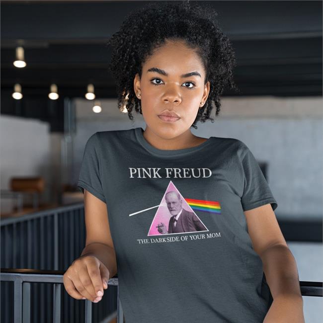 Shirts That Go Hard Psychology Pink Freud Side Of Your Mom V Neck T Shirt Sigmund Freud