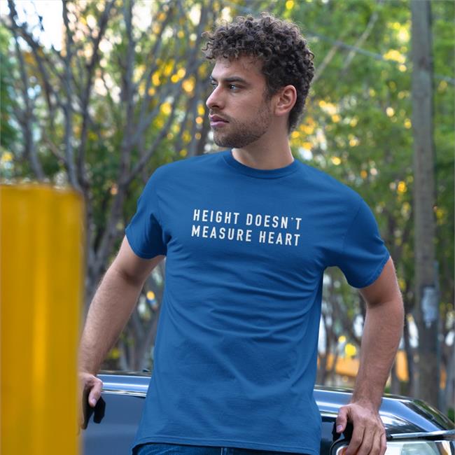 Height Doesn't Measure Heart Spellout Hoodie Hdmh Apparel Merch Height Doesn't Measure Heart Spellout Sweatshirt