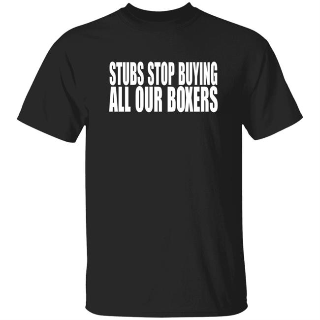 Reginald Studs Stop Buying All Our Boxers Shirt