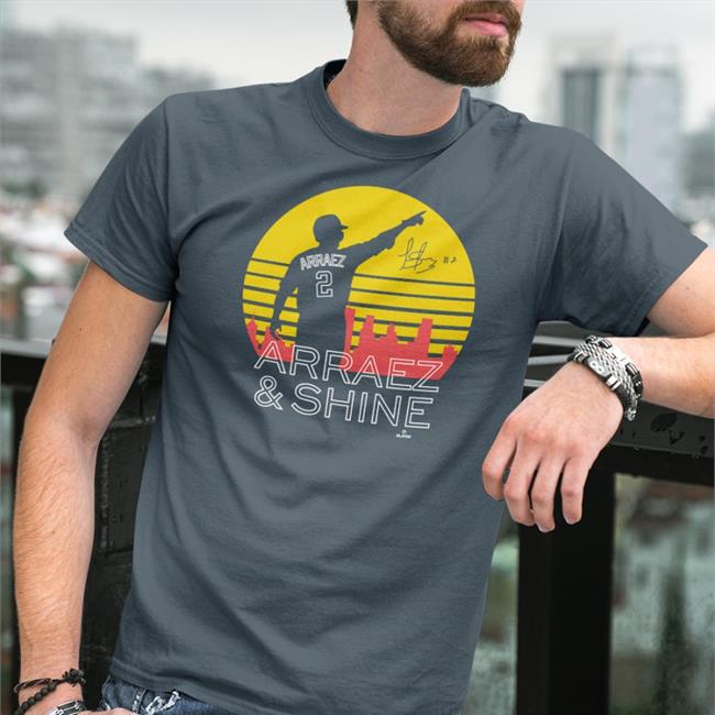 Caleb Thielbar Arraez & Shine T Shirt Black Luis Arraez Bally Sports North