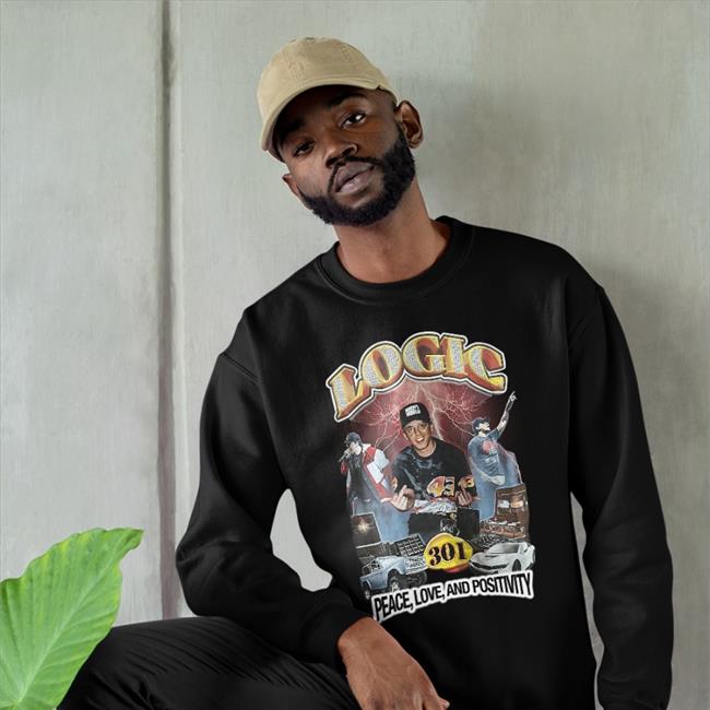 Logic 301 Peace Love And Positivity Sweatshirt Vinyl Richie Logic301