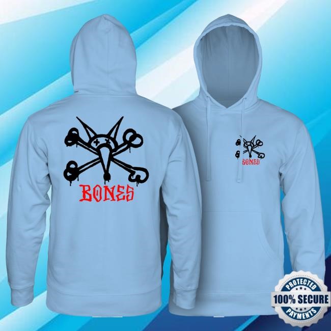 Skate Brand Powell Peralta Rat Bones Hoodie Mid Weight Street Drop