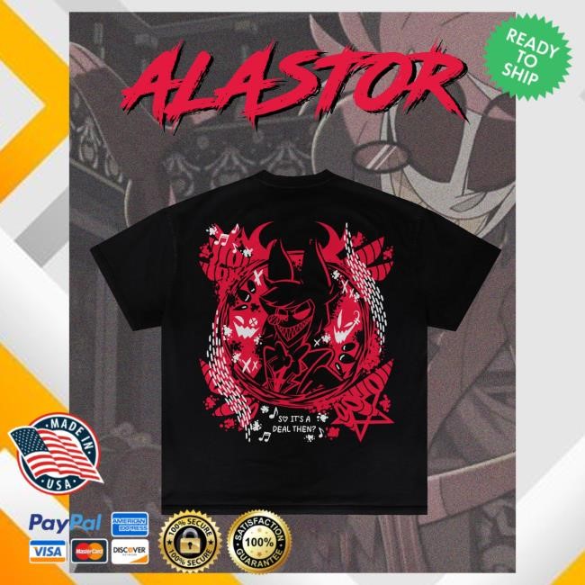 Official Cloudeelle "Alastor" - Oversized Attractive Shirt Back Print