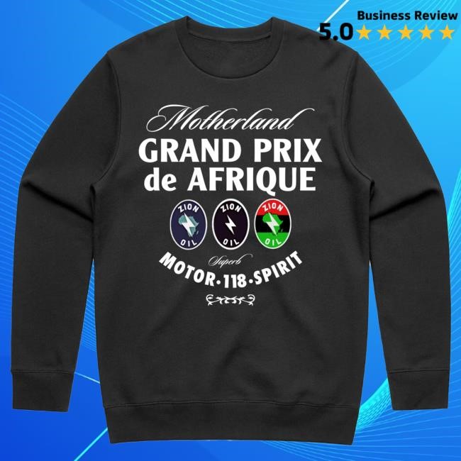 Official Lupe Fiasco Merch Lupe Fiasco Grand Prix Black Crew neck Sweatshirt LupeFiasco