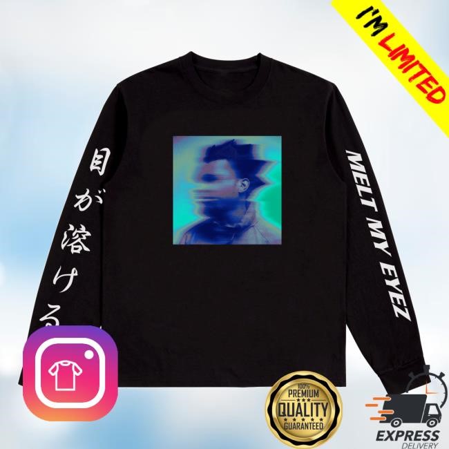 Denzel Curry Official Merch Shop Melt My Eyez Black L/S Shirt