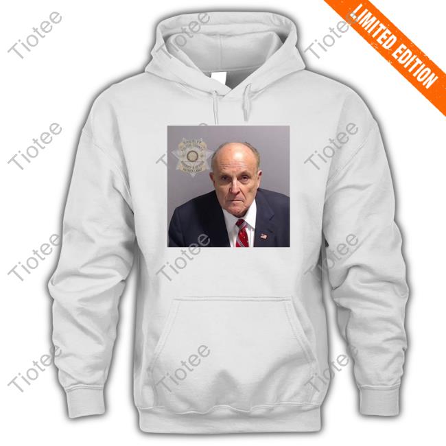 Rudy Giuliani's Mugshot Fulton County Sheriff's Office Shirt