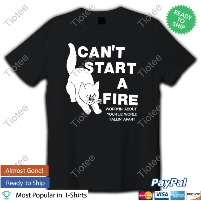 Lowlvl Can't Start A Fire Worrying' About Your Lil' World Falling' Apart Sweatshirt