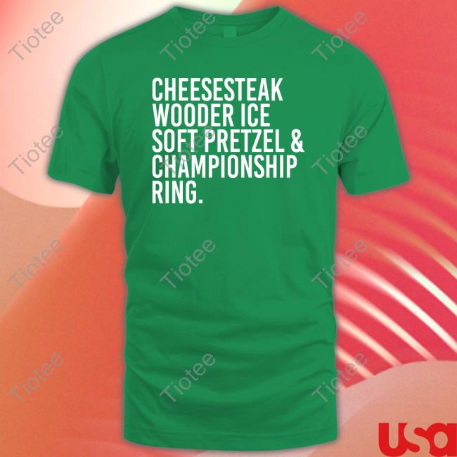 Leslie Jones Cheesesteak Wooder Ice Soft Pretzel & Championship Ring Hoodie Sweatshirt
