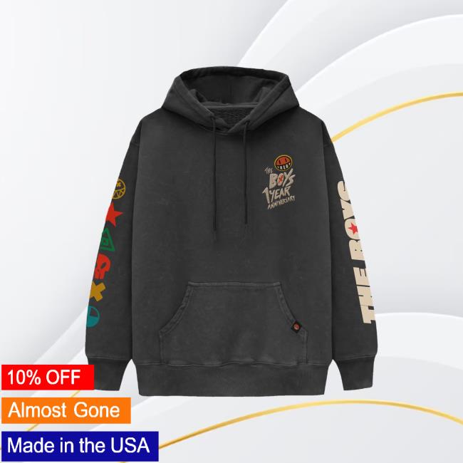 The Boys Store Merch One Year Anniversary Hoodie