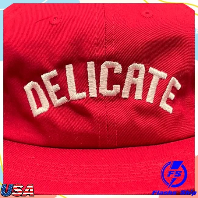 Official Hello Merch Red Delicate Cap HelloMerch