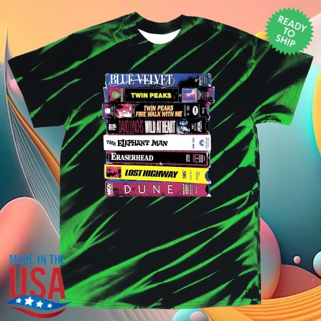 Official Studiohouse Designs David Lynch Stack Tiedye T Shirt