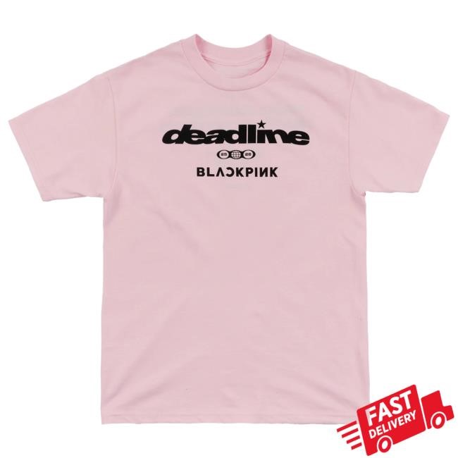 Deadline Tour Merch BLACKPINK Continent Logo T Shirt Black | Blackpink Official Merch Store