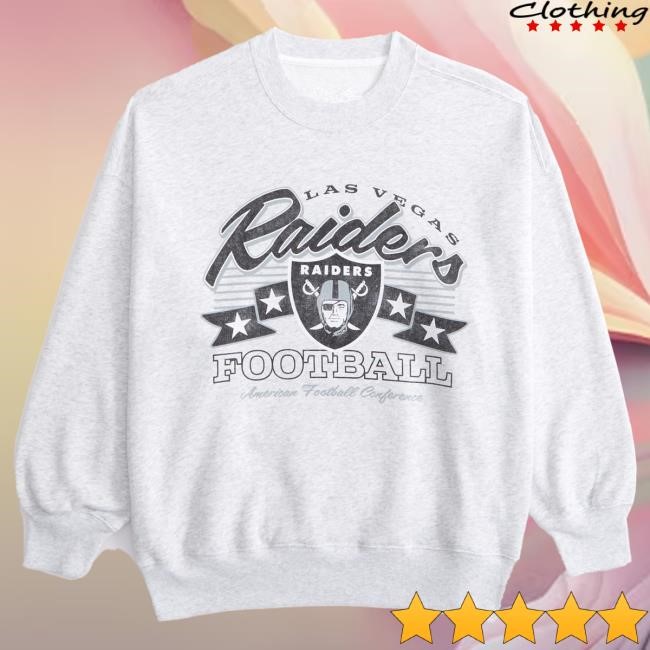 Official Abercrombie And Fitch Shop Las Vegas Raiders Vintage Sunday Crew Neck Sweatshirt NFL by Abercrombie