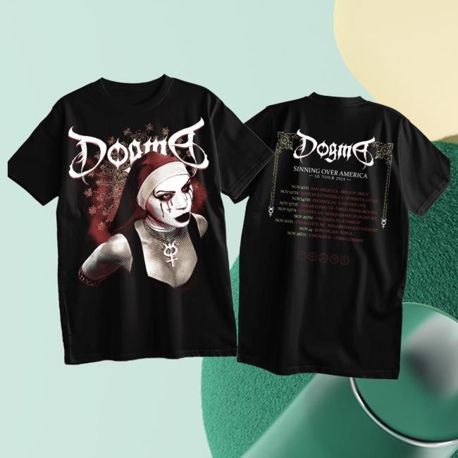 Official Dogma Store Shop Dogma - Sinning Over America Tour 2024 Popover Shirt
