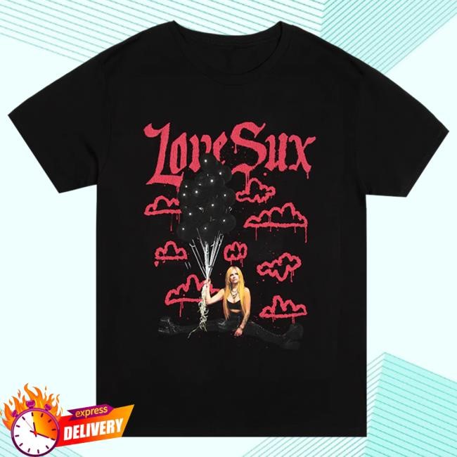 Official Avril Lavigne Merch Store Love Sux Clouds New Shirt