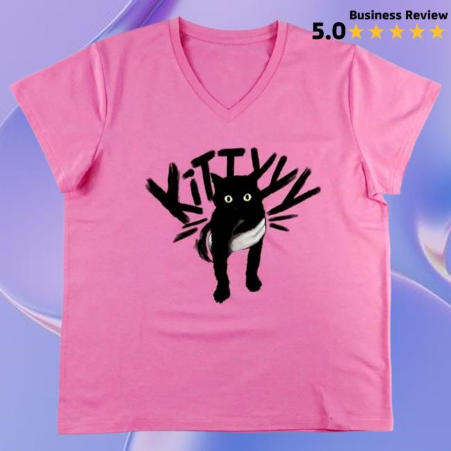 Minimal CaseOh Game Kitty Women's V-Neck Light Pink Logo CaseOh Game Kitty Women's V-Neck Light Pink Everyday Logo
