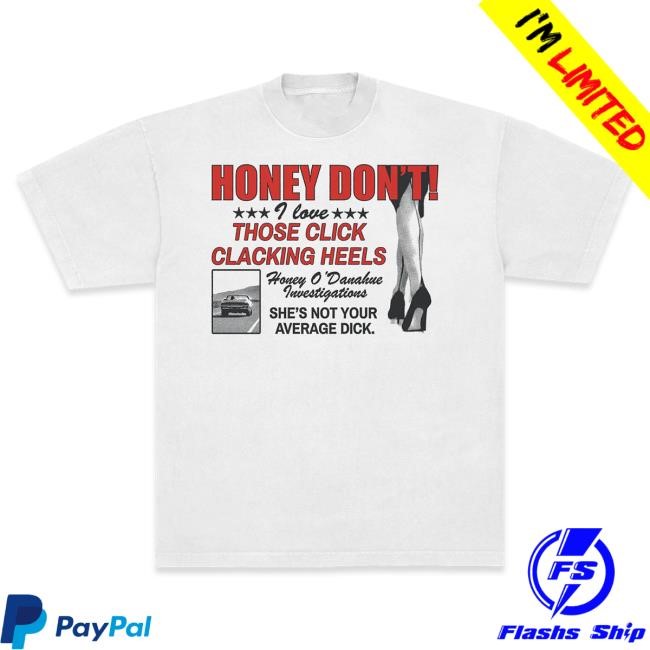 Official Super Yaki & Honey Don't Present: Click Clacking Heels Top Shirt SuperYaki