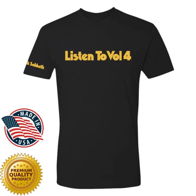 Official Listen To Vol 4 Black Top Shirt