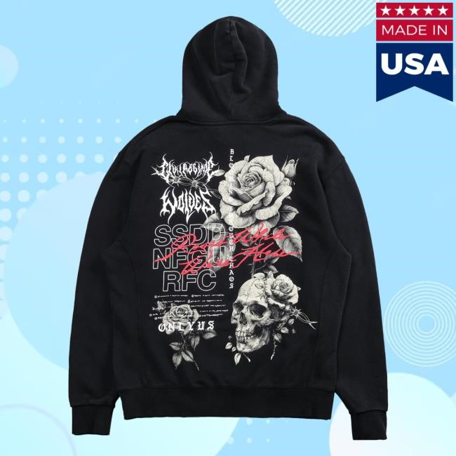 Official Darc Sport Merch Store Shop Darcsport Mori Bloom "Wyoming" Unisex Hooded Sweatshirt in Black Darc Sport Apparel Clothing