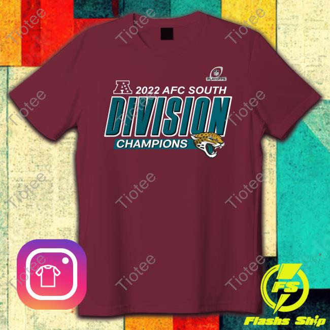 Jaguars Shop Playoff 2022 Afc South Division Champions Long Sleeve Tee Shirt