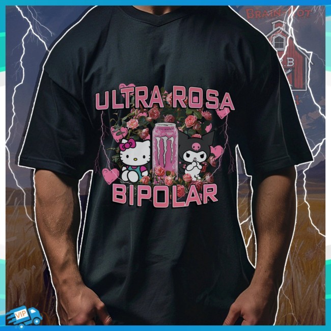Ultra Rosa Bipolar Hello Kitty New T-Shirt