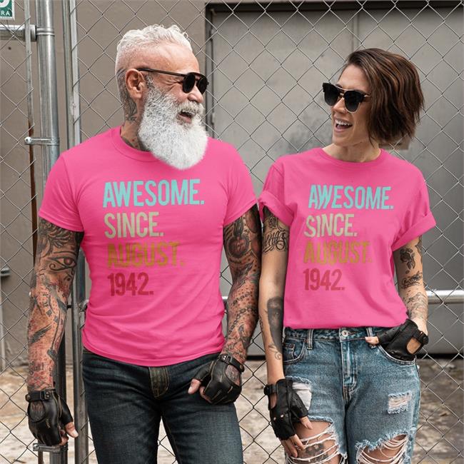 Awesome Since August 1942 Shirt Black