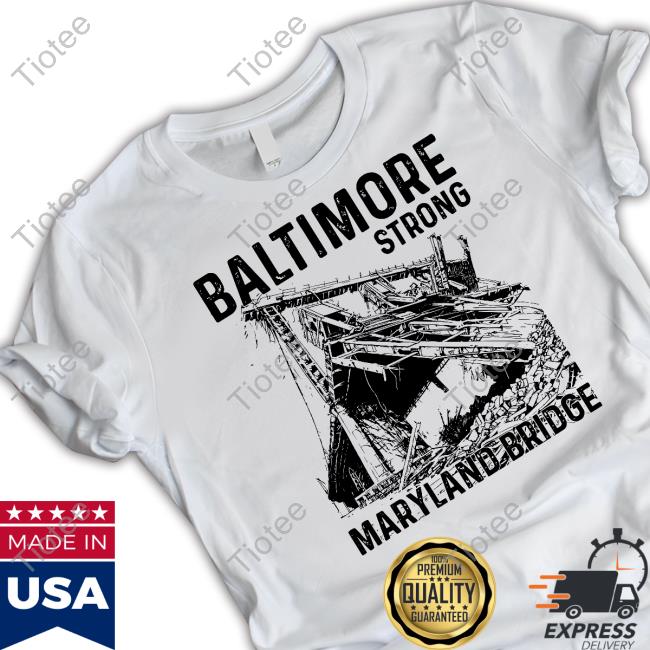 Official Baltimore Strong Maryland Bridge Vintage Hoodie