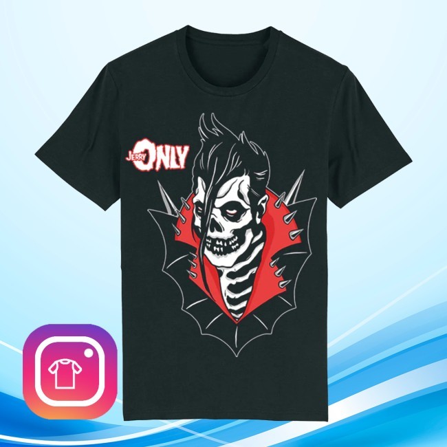 Jerry Only "Anti-Hero" Black T Shirt Misfits Clothing Store