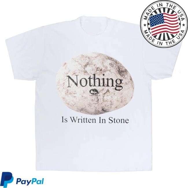 Official Online Ceramics Nothing Is Written In Stone Black Tee