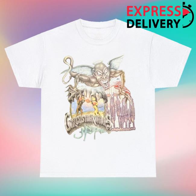 Official Travis Scott Utopia Merch Store Circus Maximus Tour 2023 T-Shirt White Travis Scott Apparel Clothing TravisScott