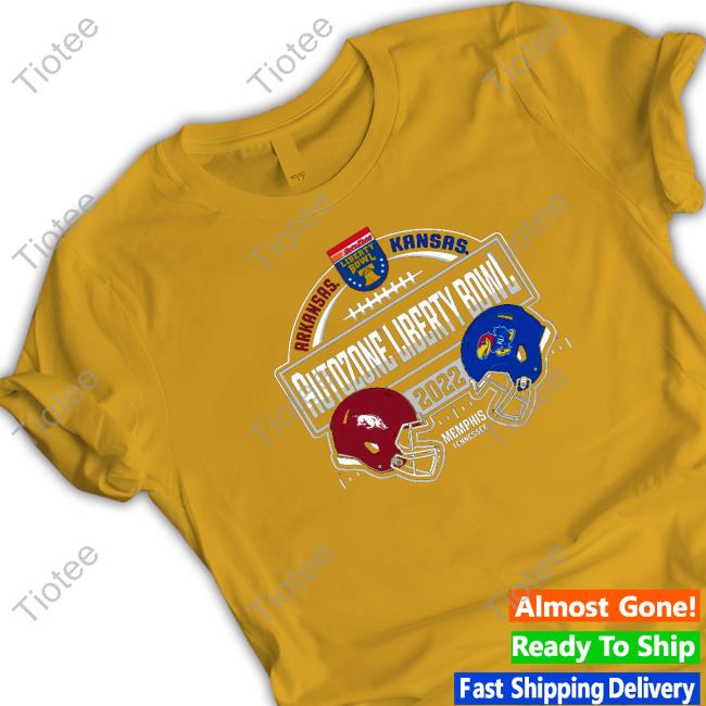 Official ARKANSAS RAZORBACKS 2022 LIBERTY BOWL MATCH-UP Tee Shirts