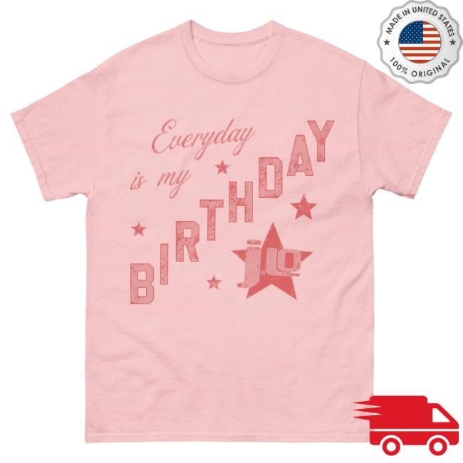 Official Jennifer Lopez Birthday Star Pink New Shirt
