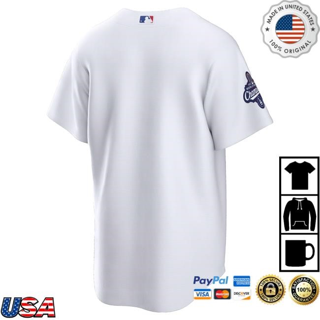 Men's Los Angeles Dodgers Nike White 2025 World Series Champions Home Replica Jersey Top Shirt Official MLB Shop