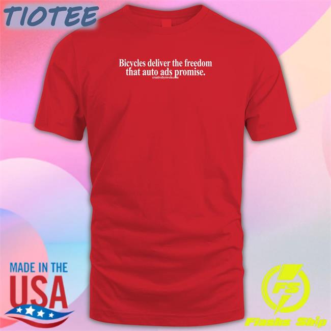 Creativebyrovelo Merch Bicycles Deliver The Freedom That Auto Ads Promise Tank Top Joe Cutrufo
