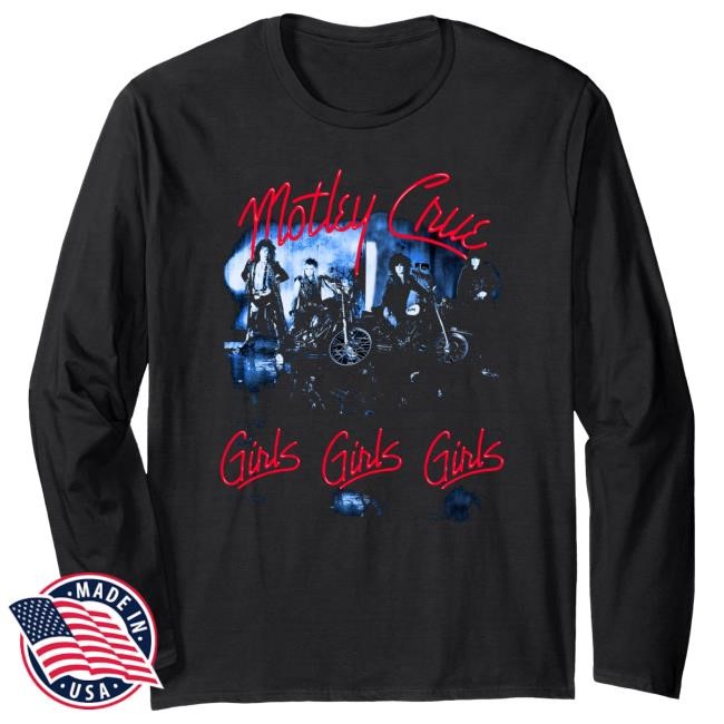Mötley Crüe - Girls Girls Tracklist Ladies Hot Shirt Motley Crue Official