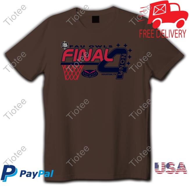 FAU Owls 2023 Final Four Oversized Tee Official FAU Owls 2023 Final Four Oversized Long Sleeve T Shirt