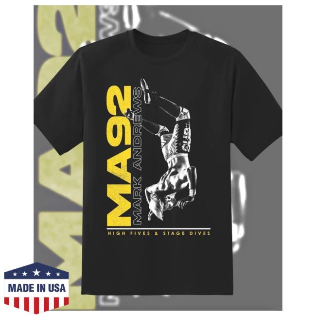 Official Mark Andrews Pro Wrestling Merch Ma92 Moonsault Hooded Sweatshirt