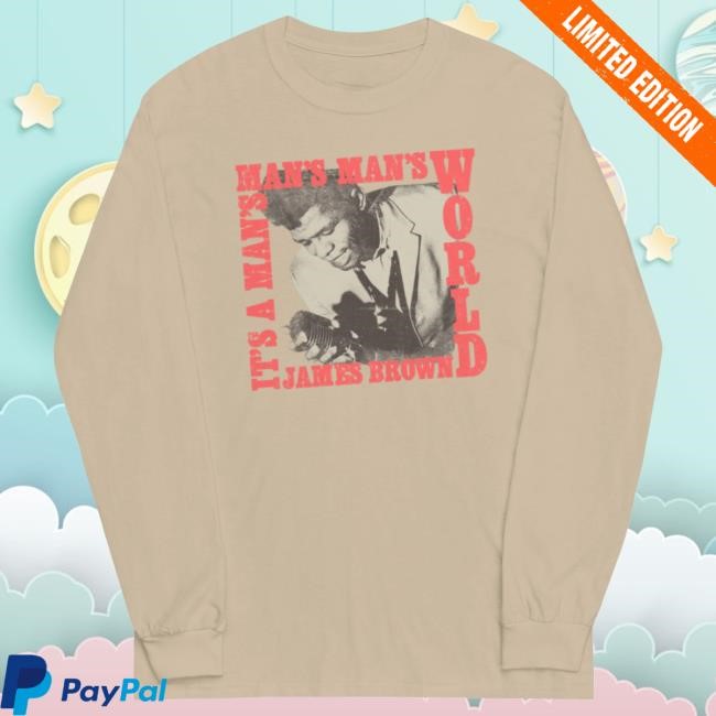 Official James Brown Store Shop James Brown It's A Man's World Square Long Sleeve New Shirt