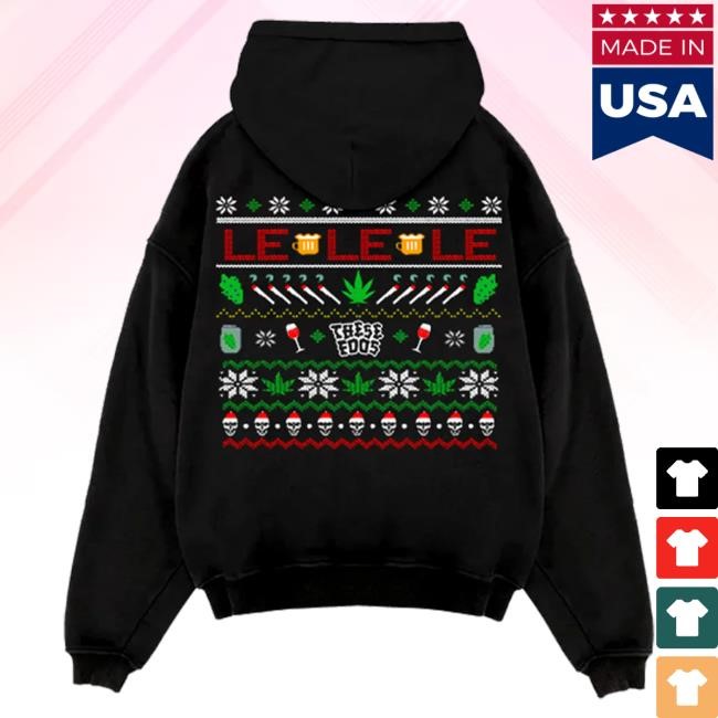Official These Foos Merch Le Le Le Christmas Pull Over Hoodie
