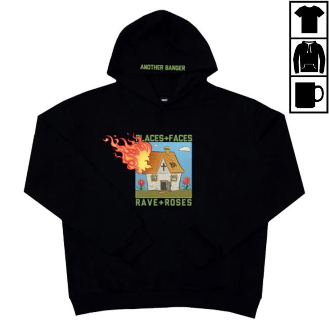 Official Rema Black Sweatshirts - Collab Rema X Places + Faces