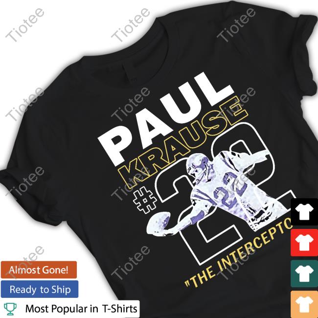 Paul Krause The Interceptor #22 Tee Shirt