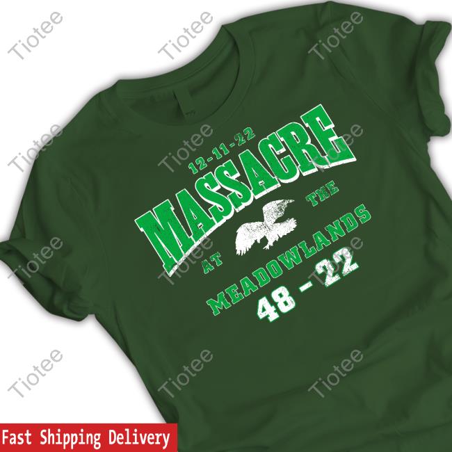 12-11-12 Massacre At The Meadowlands 48-22 Hoodie Barstool Philly 12-11-12 Massacre At The Meadowlands 48-22 Long Sleeve Tee