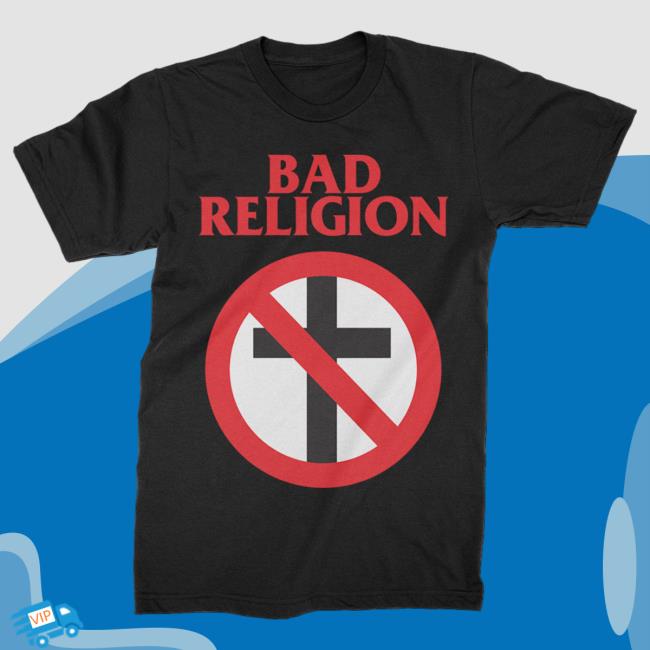 Official Kings Road Merch Store Bad Religion Classic Crossbuster Attractive Shirt (Black) BadReligion Kings Road Shop