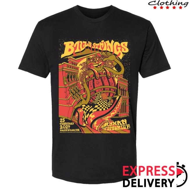 Official Billy Strings Merch Store Shop Billy Strings Ryman Poster T-Shirt (Billie Buck)