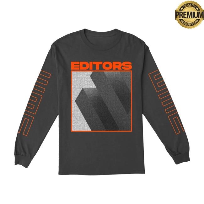 Editors Orange Logo Black LS Editors Band