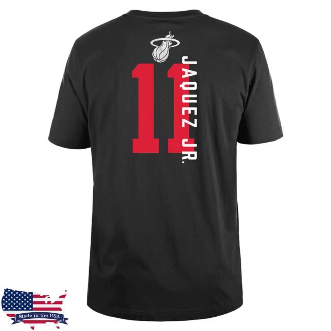 Official Miami Heat Merch Jaime Jaquez Jr. New Era Name & Number Tee Shirt Official Miami Heat Merch Jaime Jaquez Jr. New Era Name & Number Hoodie