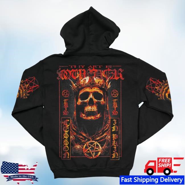 Official Indie Merch Store Shop Thy Art Is Murder Skull King Pullover Hoodie Indiemerchstore