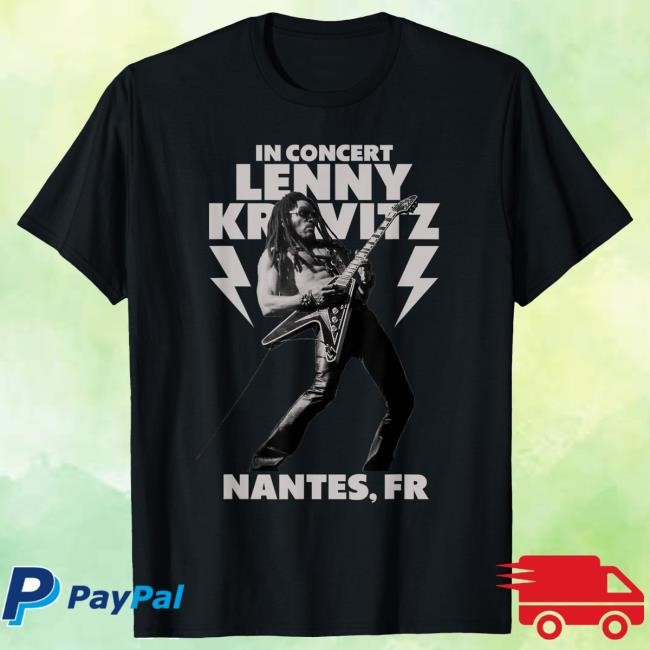 Official Lenny Kravitz – Blue Electric Light Tour 2025 Nantes Tshirt