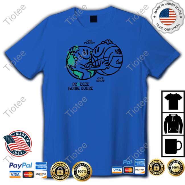 Official One Planet One Shot Protect Home Court T Shirt
